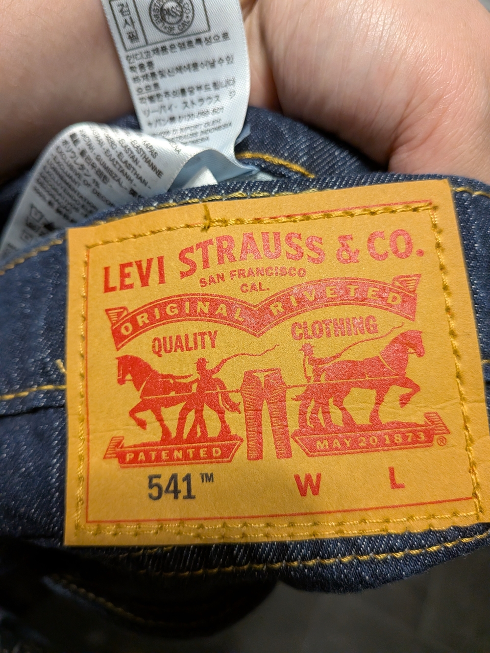 Levis 541 Athletic Taper Jeans Mens 54x30 Big and Tall Stretch Blue Denim NWT - Picture 5 of 5